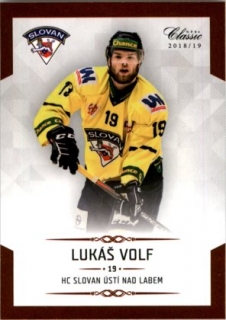Hokejová karta Lukáš Volf OFS Chance Liga 2018-19 řadová karta č. 248