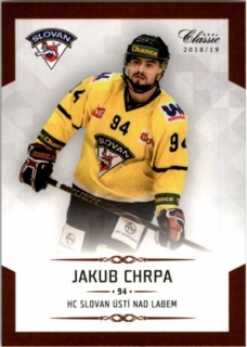 Hokejová karta Jakub Chrpa OFS Chance Liga 2018-19 řadová karta č. 236