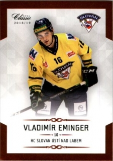 Hokejová karta Vladimír Eminger OFS Chance Liga 2018-19 řadová karta č. 233