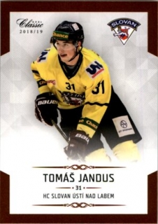 Hokejová karta Tomáš Jandus OFS Chance Liga 2018-19 řadová karta č. 237