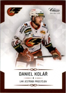 Hokejová karta Daniel Kolář OFS Chance Liga 2018-19 řadová karta č. 119