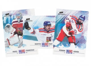 Hokejové karty Komplet řadové karty CIHT 2018 č. 1-54