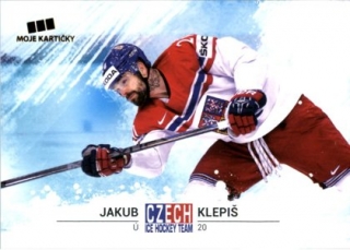 Hokejová karta Jakub Klepiš Czech Ice Hocky Team 2018 č. 16
