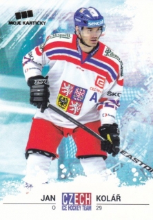 Hokejová karta Jan Kolář Czech Ice Hocky Team 2018 č 17