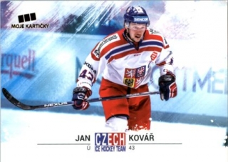 Hokejová karta Jan Kovář Czech Ice Hocky Team 2018 č. 20