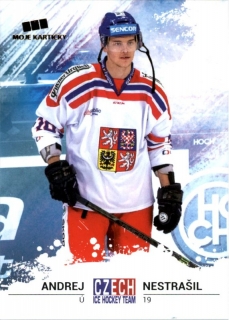 Hokejová karta Andrej Nestrašil Czech Ice Hocky Team 2018 č. 30