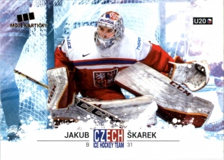 Hokejová karta Jakub Škarek Czech Ice Hocky Team 2018 č. 37