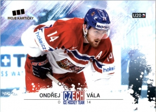 Hokejová karta Ondřej Vála Czech Ice Hocky Team 2018 č. 39