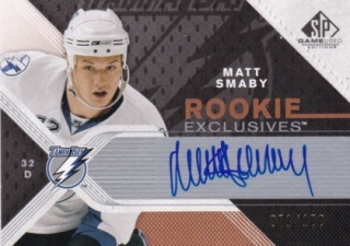 Hokejová karta Matt Smaby SP Game Used 2007/08 ROOKIE EXCLUSIVES