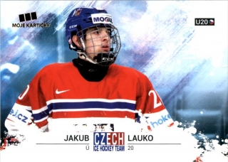 Hokejová karta Jakub Lauko Czech Ice Hocky Team 2018 č. 50