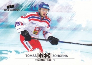 Hokejová karta Tomáš Zohorna Czech Ice Hocky Team 2018 Gold Parallel