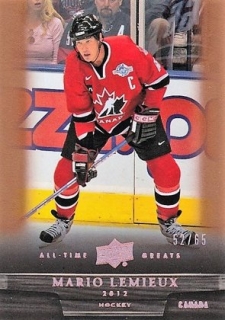 Hokejová karta Mario Lemieux 2011-12 UD All-Time Greats Sports Bronze /65