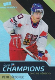 Hokejová karta Petr Gřegořek Czech Ice Hocky Team 2018 Last Champions 