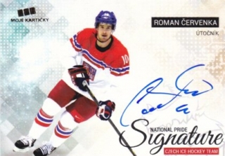 Hokejová karta Roman Červenka CIHT 2018 National Pride Signatures Gold