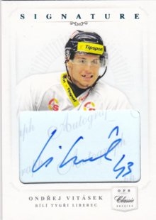hokejová karta Ondřej Vitásek OFS 14/15 Authentic Signature Level 1