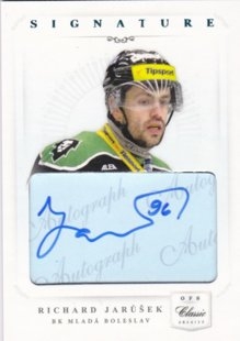 hokejová karta Richard Jarůšek OFS 14/15 Authentic Signature Level 1