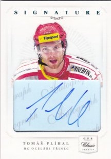 hokejová karta Tomáš Plíhal OFS 14/15 Authentic Signature Level 1