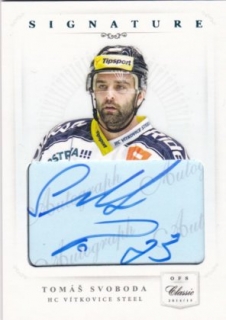 hokejová karta Tomáš Svoboda OFS 14/15 Authentic Signature Level 1