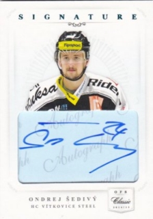 hokejová karta Ondřej Šedivý OFS 14/15 S.II. Authentic Signature L1