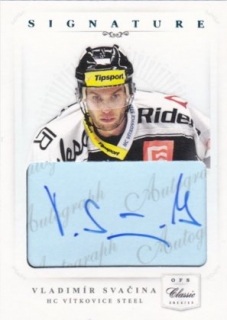 hokejová karta Vladimír Svačina OFS 14/15 S.II. Authentic Signature L1