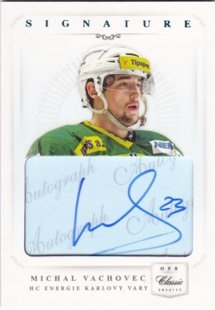 hokejová karta Michal Vachovec OFS 14/15 Authentic Signature Level 1