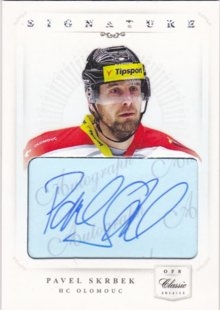 hokejová karta Pavel Skrbek OFS 14/15 S.II. Authentic Signature Level 2