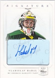 hokejová karta Vladislav Habal OFS 14/15 S.II. Authentic Signature Level 2