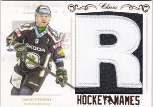 Hokejová karta David Výborný "R"  OFS 2015-16 Série 1 Hockey Names
