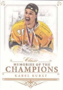Hokejová karta Karel Kubát OFS 2015-16 Série 1 Memories Of The Champions Canvas