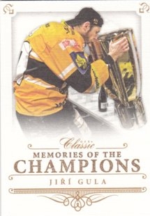 Hokejová karta Jiří Gula OFS 2015-16 Série 1 Memories Of The Champions Canvas