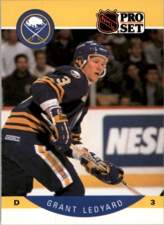 Hokejová karta Grant Ledyard ProSet 90-91 řadová č. 24