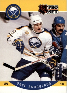 Hokejová karta Dave Snuggerud ProSet 90-91 řadová č. 30
