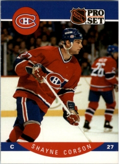 Hokejová karta Shayne Corson ProSet 90-91 řadová č. 148