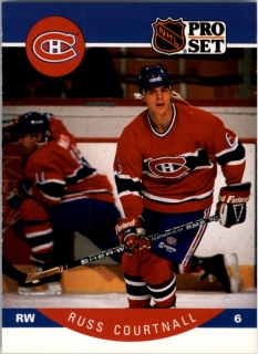 Hokejová karta Russ Courtnall ProSet 90-91 řadová č. 149