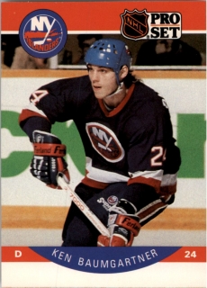 Hokejová karta Ken Baumgartner ProSet 90-91 řadová č. 178