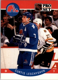 Hokejová karta Curtis Leschyshyn ProSet 90-91 řadová č.251