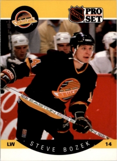 Hokejová karta Steve Bozek ProSet 90-91 řadová č. 293
