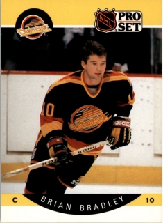 Hokejová karta Brian Bradley ProSet 90-91 řadová č. 294
