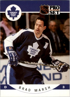 Hokejová karta Brad Marsh ProSet 90-91 řadová č. 285