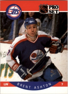 Hokejová karta Brent Ashton ProSet 90-91 řadová č. 323