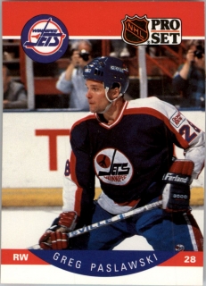 Hokejová karta Greg Paslawski ProSet 90-91 řadová č. 336