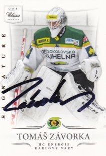 hokejová karta Tomáš Závorka OFS 2014-15 S II Bonus Signature