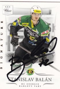 hokejová karta Stanislav Balán OFS 2014-15 S II Bonus Signature