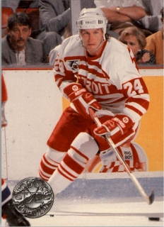 Hokejová karta Bob Probert ProSet Platinum 1991-92 řadová č. 34