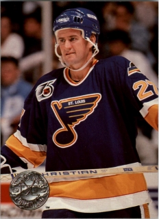 Hokejová karta dave Christian ProSet Platinum 1991-92 řadová č. 110