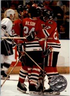 Hokejová karta Chicago Blackhawks ProSet Platinum 1991-92 řadová č. 80