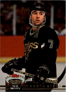Hokejová karta Neal Broten Topps Stadium 1992-93 řadová č. 90