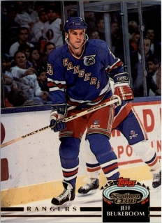 Hokejová karta Jeff Beukeboom Topps Stadium 1992-93 řadová č. 129