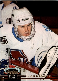Hokejová karta Jamie Baker Topps Stadium 1992-93 řadová č. 136