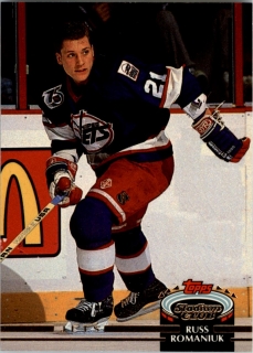 Hokejová karta Russ Romaniuk Topps Stadium 1992-93 řadová č. 164